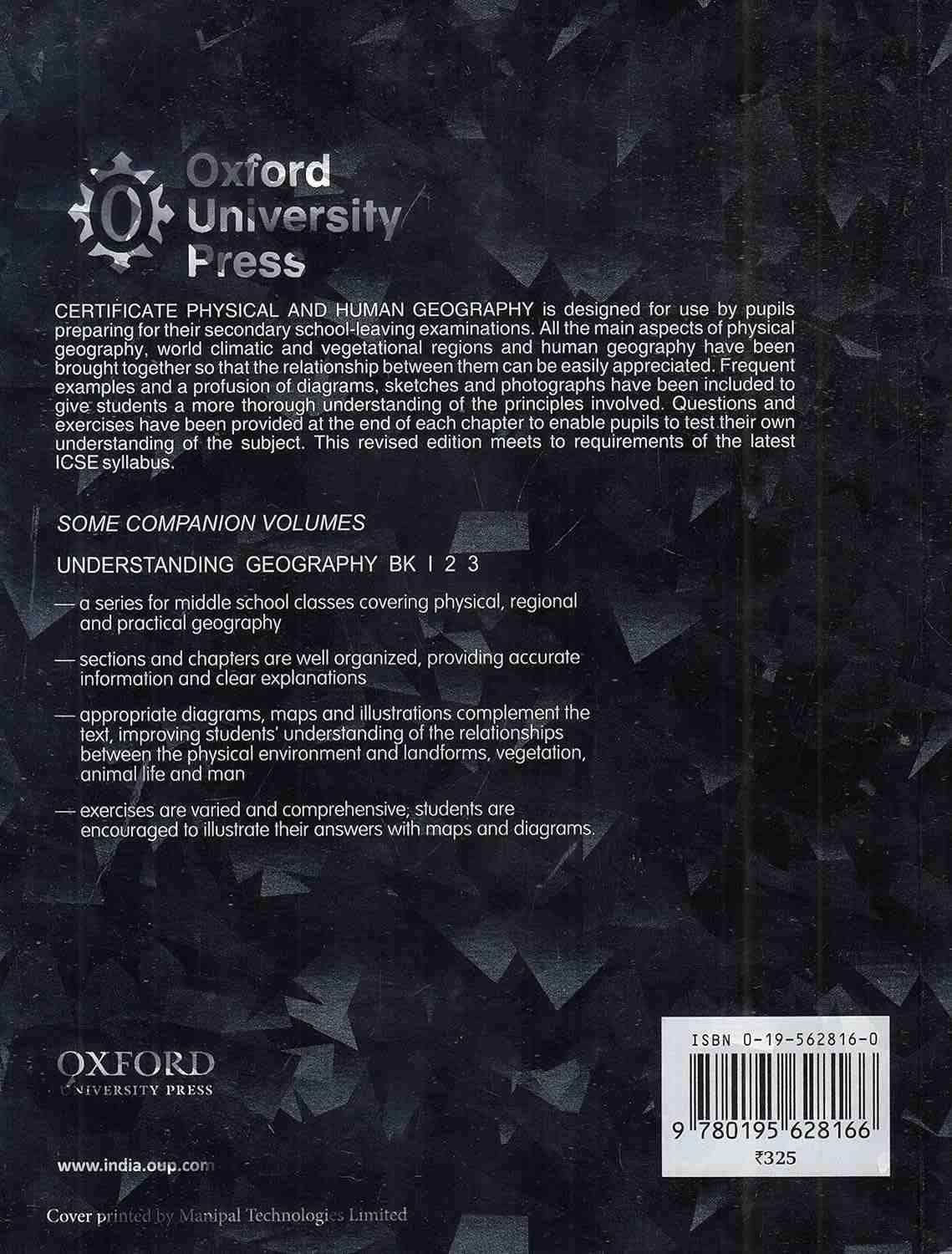 Certificate Physical And Human Geography (Leong Goh Cheng)