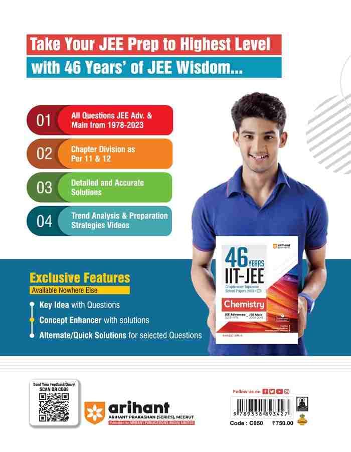 Arihant 46 Years Chemistry (Topicwise Solved Papers)